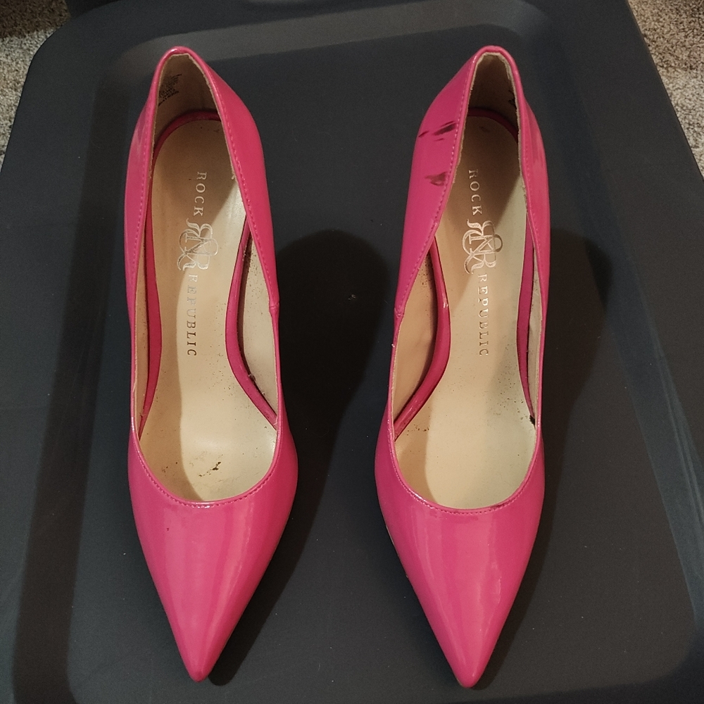 Hot pink stilettos
